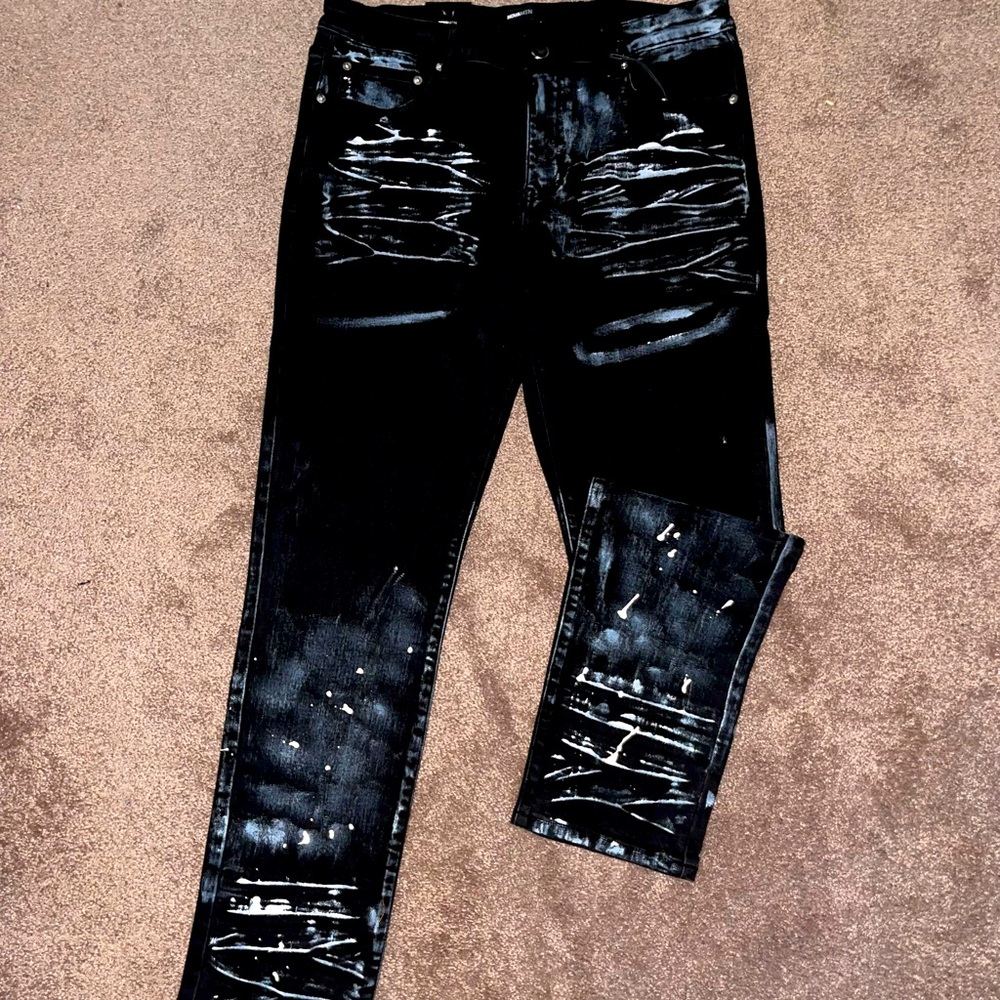 Premium Denim Men’s Black Slim Fit Jeans